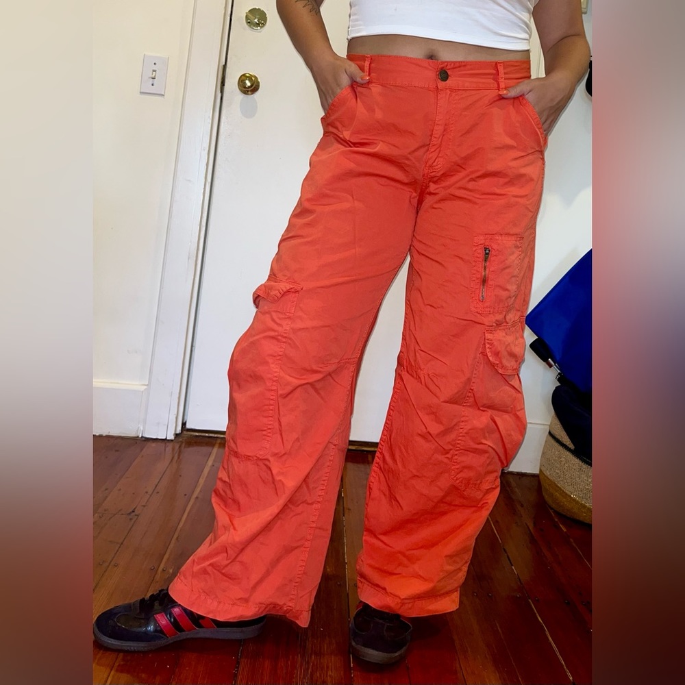 BDG Urban Outfitters Rae Carpenter Pants - Orange - Cargo Pants